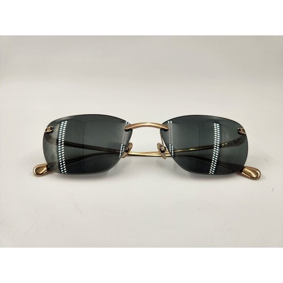 CHANEL CAT EYE SUNGLASSES Metal Gold/Dark Grey Ref. 4286T C395/S4 NWOT - Picture 1 of 12